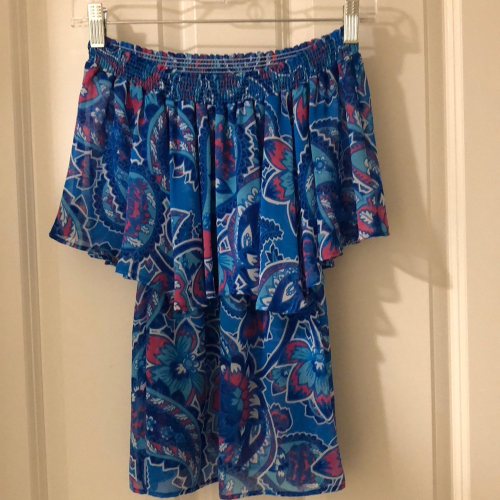 Show me your mumu off the shoulder ruffle top